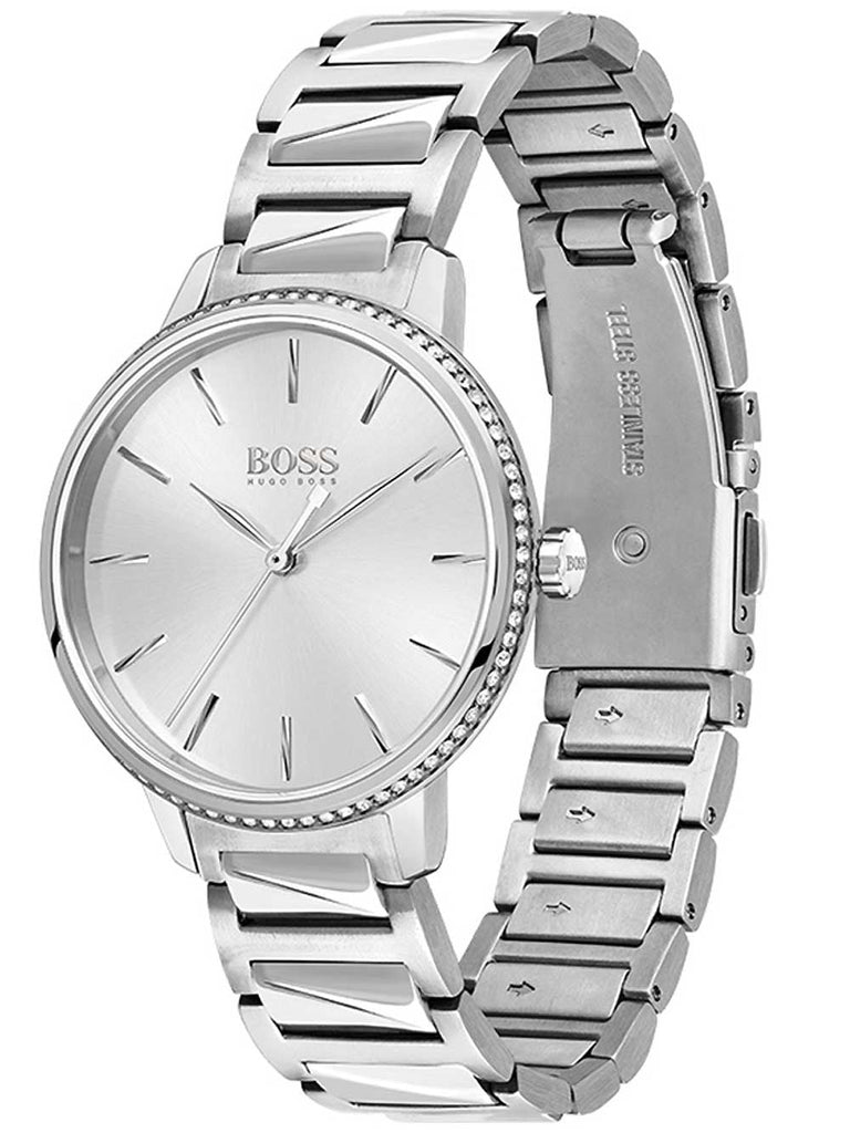 Hugo Boss Signature Silver Dial Silver Steel Strap Watch for Women - 1502539 Buy Now By Hugo Boss