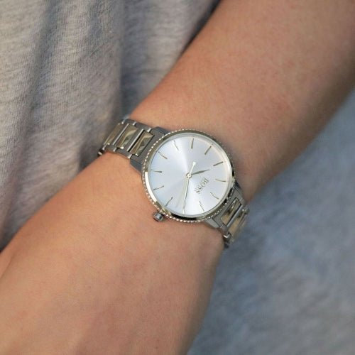 Hugo Boss Signature Silver Dial Two Tone Steel Strap Watch for Women - 1502568 Buy Now By Hugo Boss