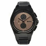 Hugo Boss Steer Chronograph Brown Dial Black Steel Strap Watch For Men - 1514043 Buy Now By Hugo Boss