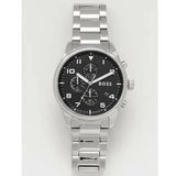 Hugo Boss View Chronograph Black Dial Silver Steel Strap Watch For Men - 1514008 Buy Now By Hugo Boss