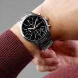 Hugo Boss Champion Chronograph Black Dial Two Tone Steel Strap Watch for Men - 1513819 Buy Now By Hugo Boss