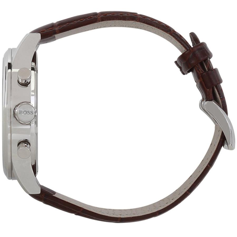 Hugo Boss Aeroliner Chronograph Quartz Grey Dial Brown Leather Strap Watch For Men - HB1512570 Buy Now By Hugo Boss