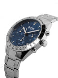 Hugo Boss Talent Blue Dial Silver Steel Strap Watch for Men - 1513582 Buy Now By Hugo Boss