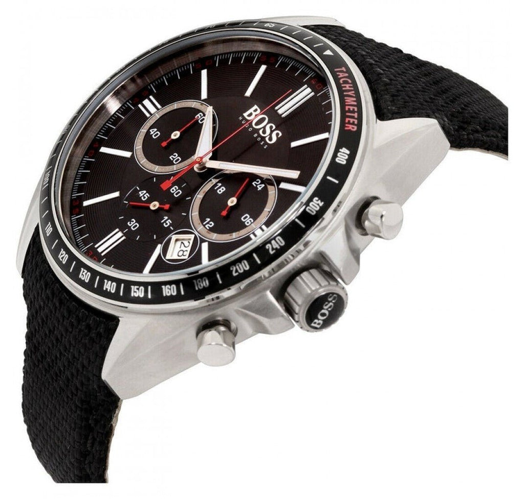 Hugo Boss Driver Black Dial Black Leather Strap Watch for Men -1513087 Buy Now By Hugo Boss