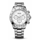 Hugo Boss Ikon Chronograph White Dial Silver Steel Strap Watch for Men - 1512962 Buy Now By Hugo Boss