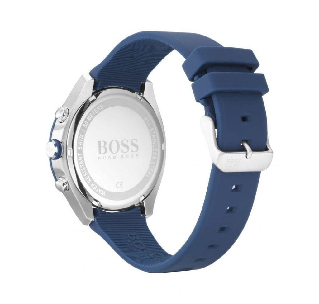Hugo Boss Velocity Black Dial Blue Rubber Strap Watch for Men - 1513717 Buy Now By Hugo Boss