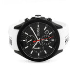 Hugo Boss Velocity Black Dial White Rubber Strap Watch for Men - 1513718 Buy Now By Hugo Boss