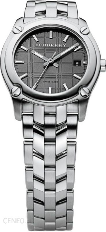 Burberry Herringbone Grey Dial Silver Steel Strap Watch for Women - BU1851 Buy Now By Burberry