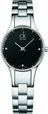 Calvin Klein Simplicity Black Dial Silver Steel Strap Watch for Women - K4323104 Buy Now By Calvin Klein