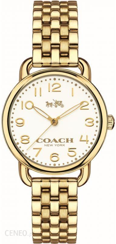 Coach Delancey Classic White Dial Gold Steel Strap Watch for Women - 14502261 Buy Now By Coach