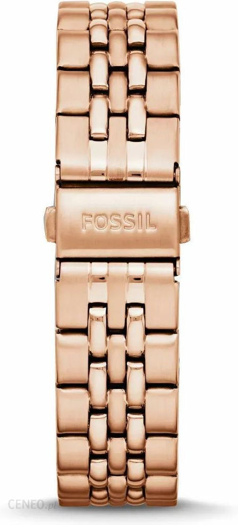 Fossil Boyfriend Chronograph Brown Dial Rose Gold Steel Strap Watch for Women - ES3494 Buy Now By Fossil