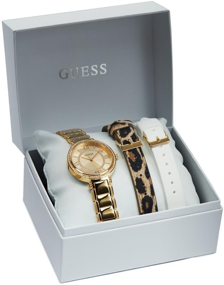 Guess Montage Quartz Gold Dial Gold Steel Strap Watch For Women - GW0588L1 Buy Now By Guess