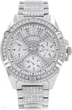 Guess Frontier Diamonds Silver Dial Silver Steel Strap Watch For Women - W1156L1 Buy Now By Guess