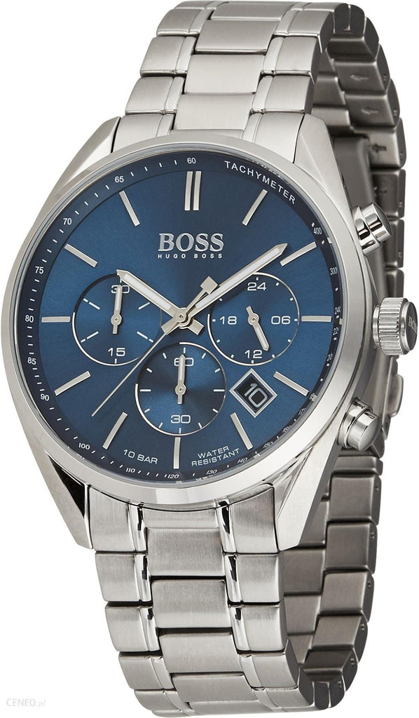 Hugo Boss Champion Blue Dial Silver Steel Strap Watch for Men - 1513818 Buy Now By Hugo Boss