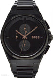 Hugo Boss Steer Analog Black Dial Black Steel Strap Watch For Men - 1514068 Buy Now By Hugo Boss