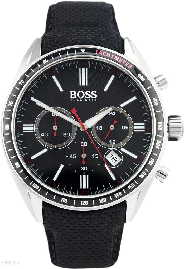 Hugo Boss Driver Black Dial Black Leather Strap Watch for Men -1513087 Buy Now By Hugo Boss