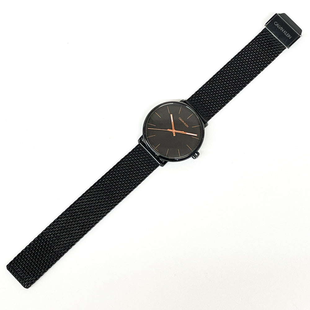 Calvin Klein High Noon Quartz Black Dial Black Mesh Bracelet Watch for Men - K8M21421 Buy Now By Calvin Klein