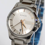 Gucci G Timeless Silver Dial Silver Steel Strap Watch For Women - YA126523 Buy Now By Gucci