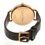 Calvin Klein Even Grey Dial Brown Leather Strap Watch for Women - K7B236G3 Buy Now By Calvin Klein