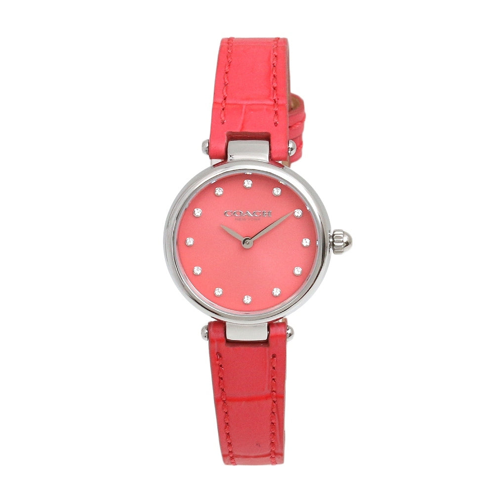 Coach Park Pink Dial Pink Leather Strap Watch for Women - 14503536 Buy Now By Coach