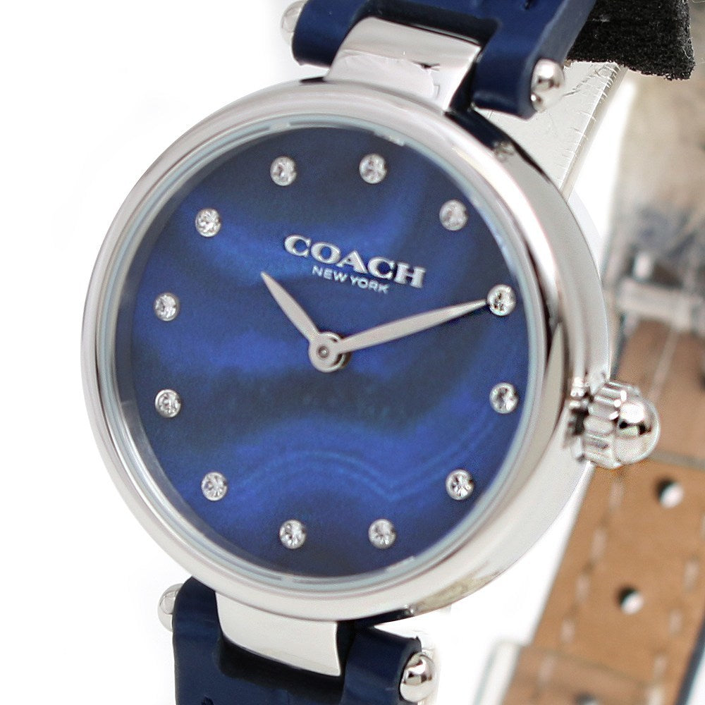 Coach Park Navy Blue Dial Navy Blue Leather Strap Watch for Women - 14503535 Buy Now By Coach