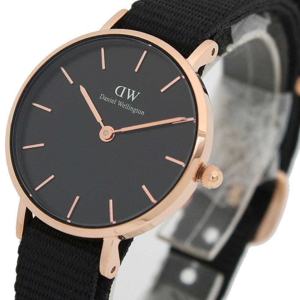 Daniel Wellington Petite Cornwall Black Dial Black Nylon Strap Watch for Women - DW00100247 Buy Now By Daniel Wellington
