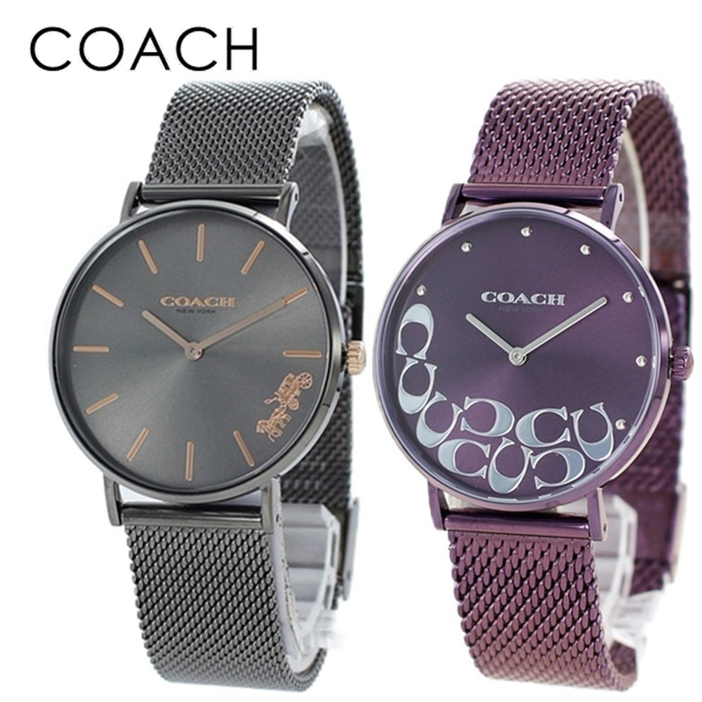 Coach Perry Purple Dial Purple Mesh Bracelet Watch for Women - 14503823 Buy Now By Coach