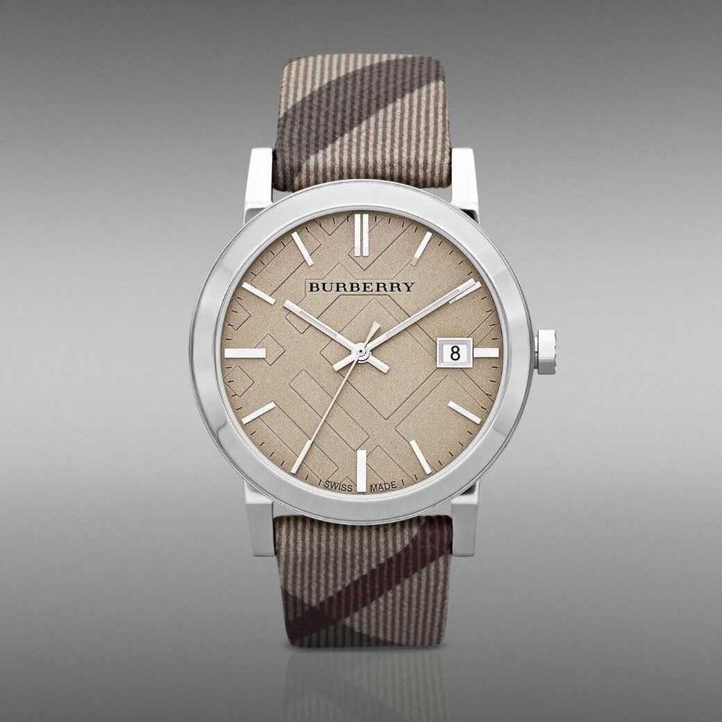 Burberry The City Nova Beige Dial Grey Leather Strap Watch for Women - BU9023 Buy Now By Burberry
