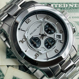Michael Kors Runway Chronograph Silver Dial Silver Steel Strap Watch for Men - MK8060 Buy Now By Michael Kors
