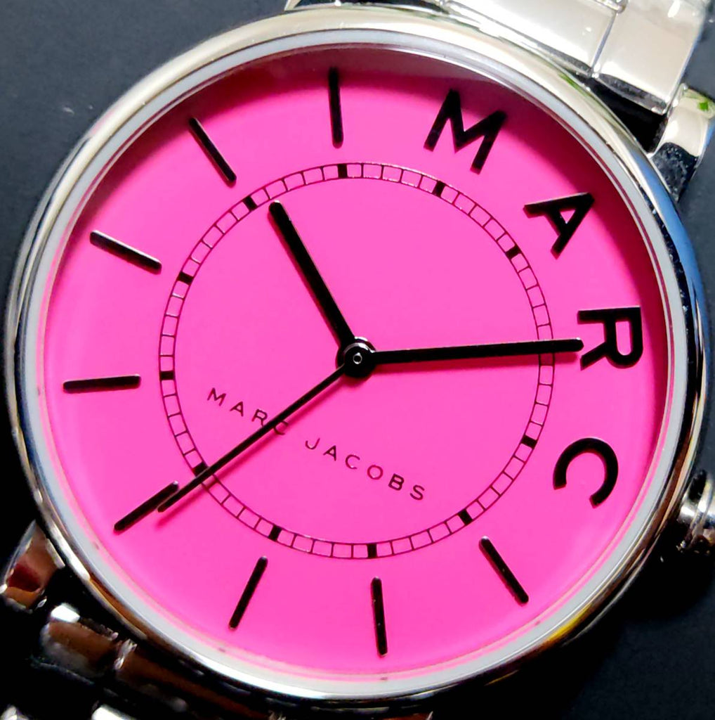 Marc Jacobs Roxy Pink Dial Silver Steel Strap Watch for Women - MJ3524 Buy Now By Marc Jacobs