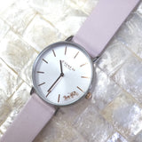 Coach Perry White Dial Pink Leather Strap Watch for Women - 14503118 Buy Now By Coach