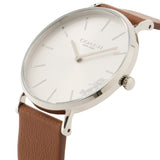 Coach Perry Silver Dial Brown Leather Strap Watch for Women - 14503120 Buy Now By Coach