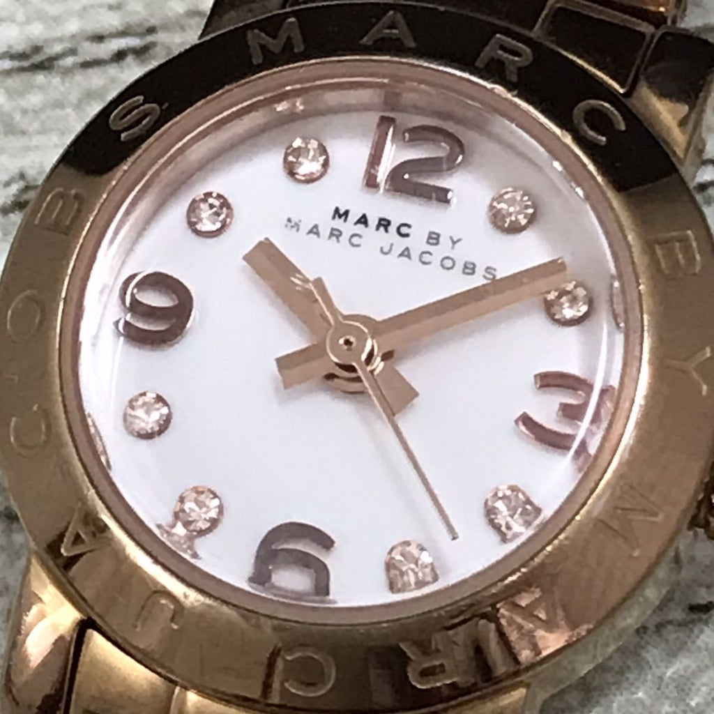 Marc Jacobs Amy White Dial Rose Gold Steel Strap Watch for Women - MBM3227 Buy Now By Marc Jacobs