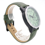 Armani Exchange Banks Chronograph Green Dial Green Leather Strap Watch For Men - AX1725 Buy Now By Armani Exchange
