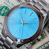 Michael Kors Runway Blue Dial Silver Steel Strap Watch for Women - MK3292 Buy Now By Michael Kors