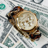 Michael Kors Runway Gold Dial Two Tone Steel Strap Watch for Women - MK4222 Buy Now By Michael Kors