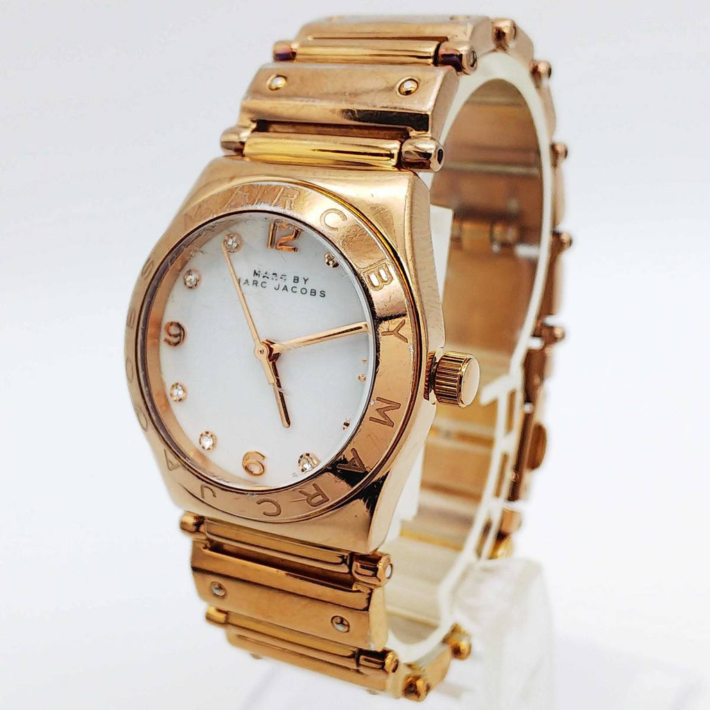 Marc Jacobs Amy White Dial Rose Gold Steel Strap Watch for Women - MBM8559 Buy Now By Marc Jacobs