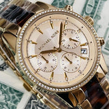 Michael Kors Ritz Gold Dial Two Tone Steel Strap Watch for Women - MK6322 Buy Now By Michael Kors