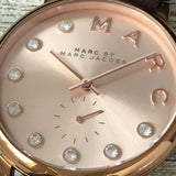 Marc Jacobs Baker Rose Gold Dial Grey Leather Strap Watch for Women - MBM1400 Buy Now By Marc Jacobs