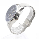 Tommy Hilfiger Spencer Skeleton Black Dial Silver Mesh Bracelet Watch for Men - 1791643 Buy Now By Tommy Hilfiger