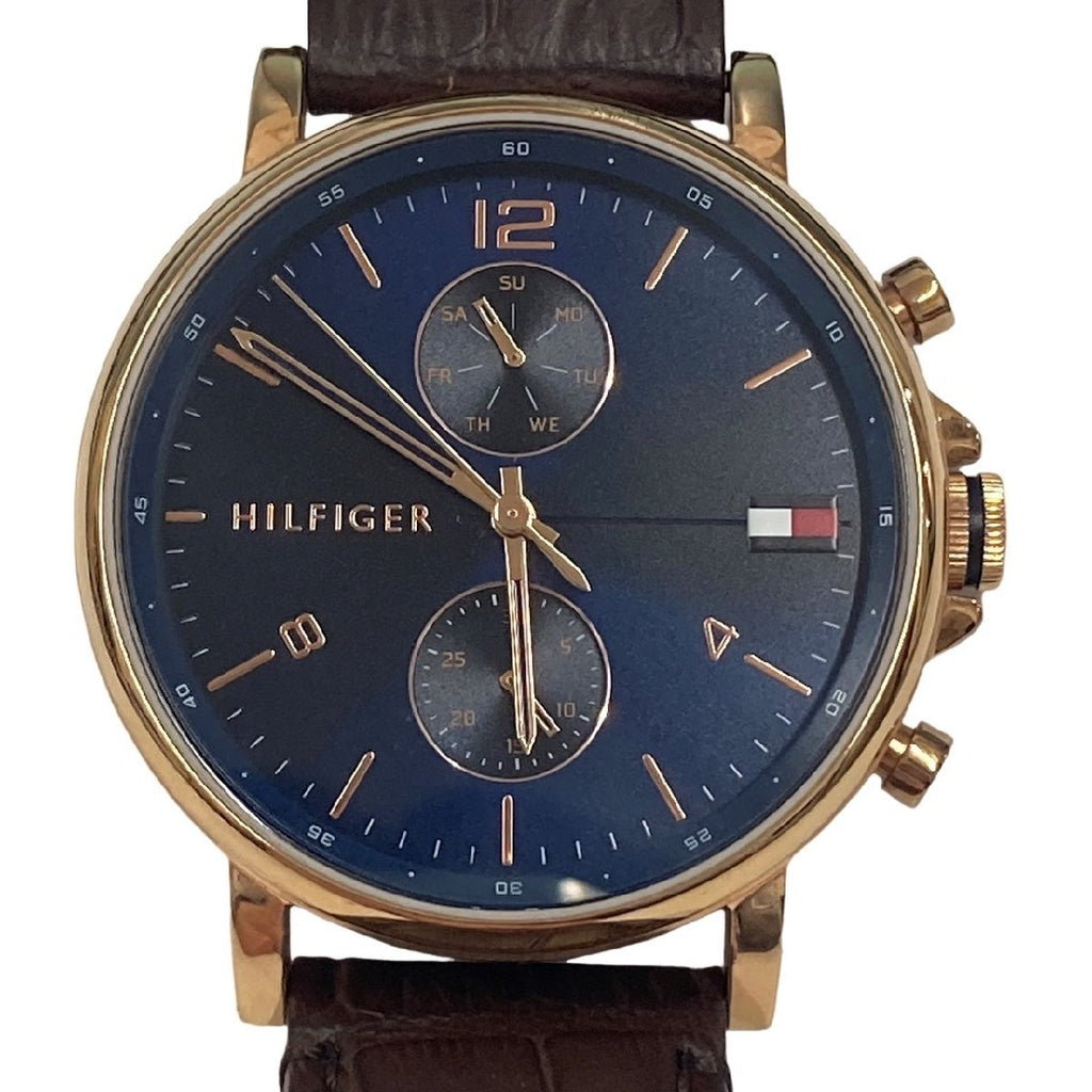 Tommy Hilfiger Daniel Blue Dial Brown Leather Strap Watch for Men - 1710418 Buy Now By Tommy Hilfiger