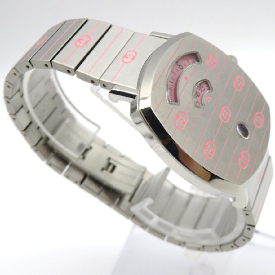 Gucci Grip Quartz Silver Dial Silver Steel Strap Watch For Women - YA157438 Buy Now By Gucci