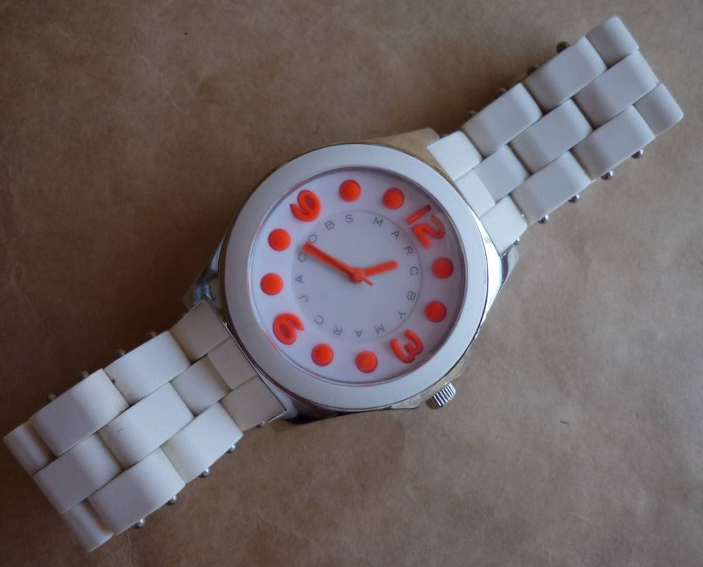 Marc Jacobs Pelly White Dial White Silicone Strap Watch for Women - MBM2588 Buy Now By Marc Jacobs