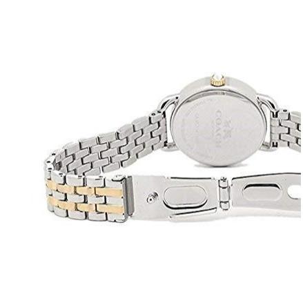 Coach Delancey Mother of Pearl White Dial Two Tone Steel Strap Watch for Women - 14502480 Buy Now By Coach