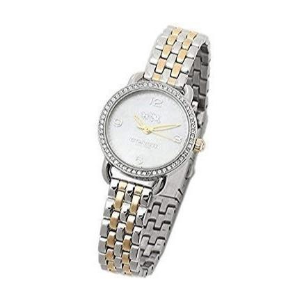 Coach Delancey Mother of Pearl White Dial Two Tone Steel Strap Watch for Women - 14502480 Buy Now By Coach
