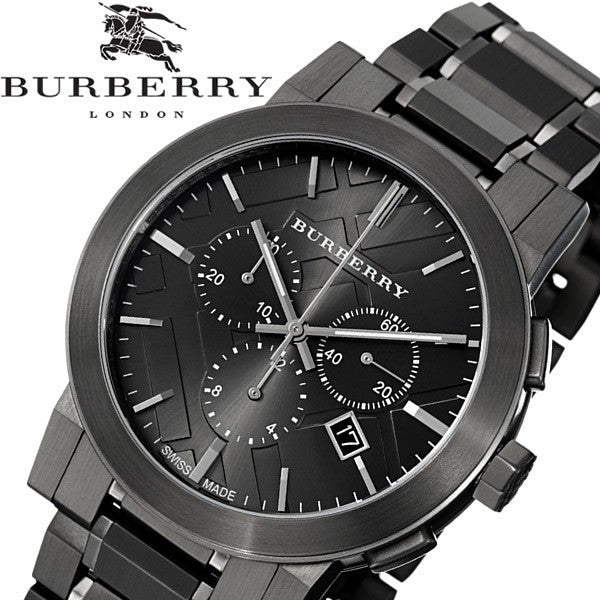 Burberry The City Grey Dial Gunmetal Grey Steel Strap Watch for Men - BU9354 Buy Now By Burberry