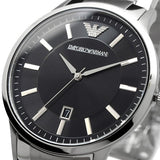 Emporio Armani Sportivo Black Dial Silver Stainless Steel Watch For Men - AR2457 Buy Now By Emporio Armani