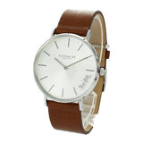 Coach Perry Silver Dial Brown Leather Strap Watch for Women - 14503120 Buy Now By Coach