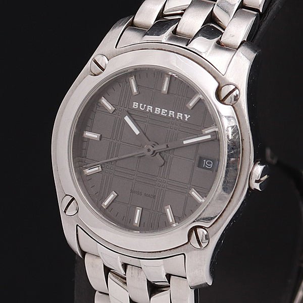 Burberry Herringbone Grey Dial Silver Steel Strap Watch for Women - BU1851 Buy Now By Burberry