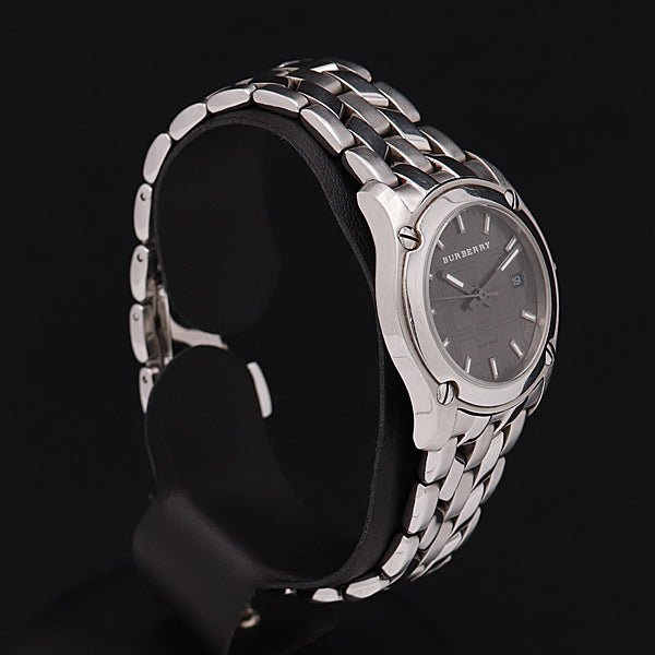 Burberry Herringbone Grey Dial Silver Steel Strap Watch for Women - BU1851 Buy Now By Burberry